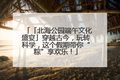 「北海公园端午文化盛宴」穿越古今，玩转科学，这个假期带你“粽”享欢乐！
