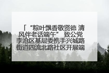 “粽叶飘香敬贤德 清风伴老话端午” 致公党李沧区基层委携手兴城路街道四流北路社区开展端午节主题活动