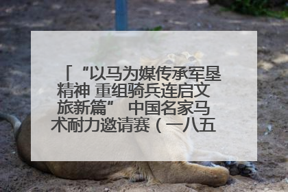 “以马为媒传承军垦精神 重组骑兵连启文旅新篇” 中国名家马术耐力邀请赛（一八五团站）暨重启骑兵连活动正式启动