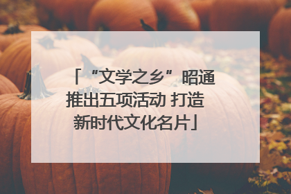 “文学之乡”昭通推出五项活动 打造新时代文化名片