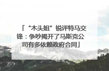 “木头姐”锐评特马交锋：争吵揭开了马斯克公司有多依赖政府合同