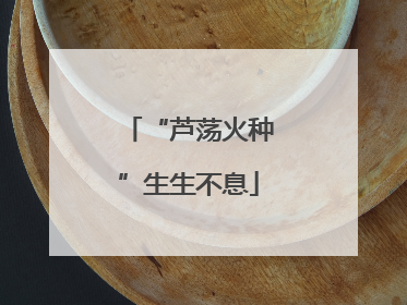 “芦荡火种”生生不息