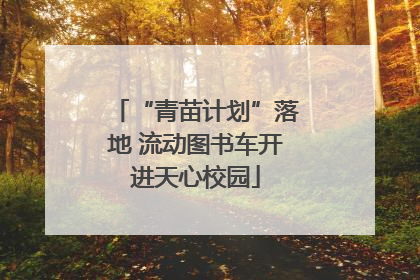 “青苗计划”落地 流动图书车开进天心校园