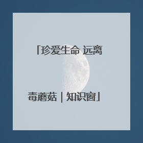 珍爱生命 远离毒蘑菇｜知识窗