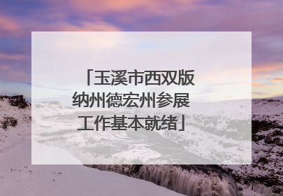 玉溪市西双版纳州德宏州参展工作基本就绪