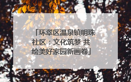 环翠区温泉镇明珠社区：文化筑梦 共绘美好家园新画卷