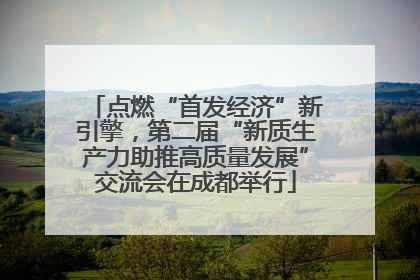 点燃“首发经济”新引擎，第二届“新质生产力助推高质量发展”交流会在成都举行
