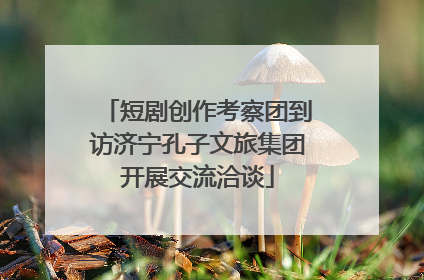 短剧创作考察团到访济宁孔子文旅集团开展交流洽谈