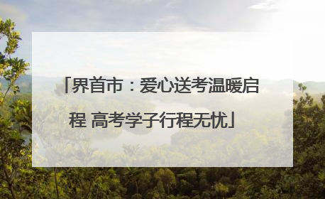 界首市：爱心送考温暖启程 高考学子行程无忧