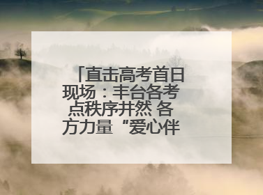 直击高考首日现场：丰台各考点秩序井然 各方力量“爱心伴考”服务考生