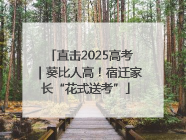 直击2025高考｜葵比人高！宿迁家长“花式送考”