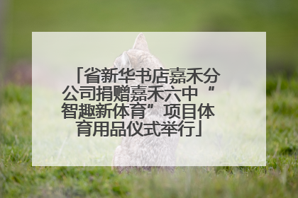 省新华书店嘉禾分公司捐赠嘉禾六中“智趣新体育”项目体育用品仪式举行