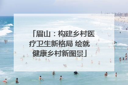 眉山：构建乡村医疗卫生新格局 绘就健康乡村新图景