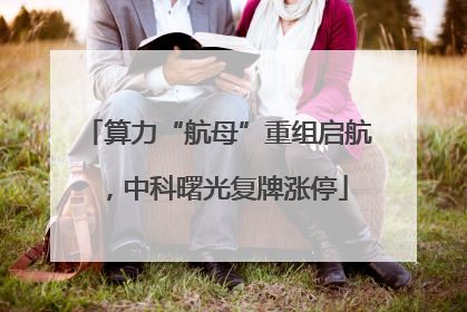 算力“航母”重组启航，中科曙光复牌涨停