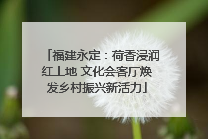 福建永定：荷香浸润红土地 文化会客厅焕发乡村振兴新活力