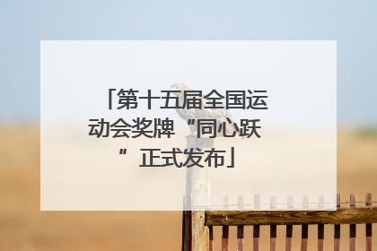 第十五届全国运动会奖牌“同心跃”正式发布