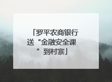 罗平农商银行送“金融安全课”到村寨