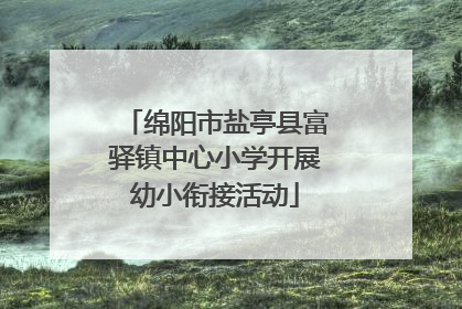 绵阳市盐亭县富驿镇中心小学开展幼小衔接活动