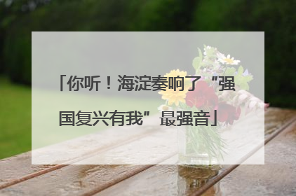 你听！海淀奏响了“强国复兴有我”最强音