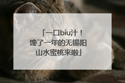 一口biu汁！馋了一年的无锡阳山水蜜桃来啦