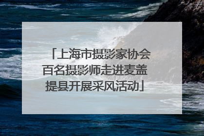 上海市摄影家协会百名摄影师走进麦盖提县开展采风活动