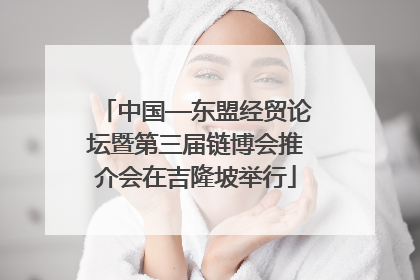 中国—东盟经贸论坛暨第三届链博会推介会在吉隆坡举行