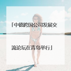 中德跨国公司发展交流论坛在青岛举行