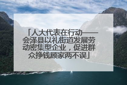人大代表在行动——会泽县以礼街道发展劳动密集型企业，促进群众挣钱顾家两不误