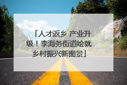 人才返乡 产业升级！李海务街道绘就乡村振兴新图景