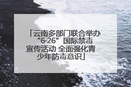 云南多部门联合举办“6·26”国际禁毒宣传活动 全面强化青少年防毒意识