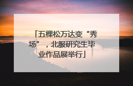 五棵松万达变“秀场”，北服研究生毕业作品展举行