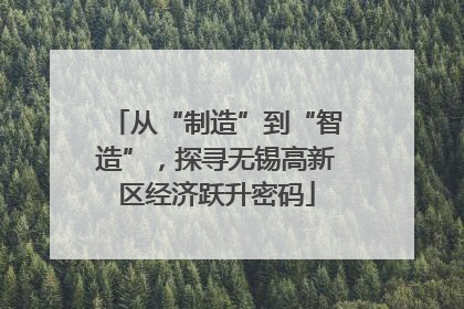 从“制造”到“智造”，探寻无锡高新区经济跃升密码