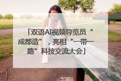 双语AI视频导览员“成都造”，亮相“一带一路”科技交流大会
