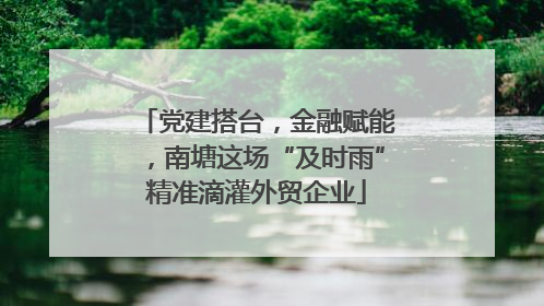 党建搭台，金融赋能，南塘这场“及时雨”精准滴灌外贸企业