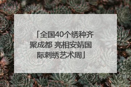 全国40个绣种齐聚成都 亮相安靖国际刺绣艺术周