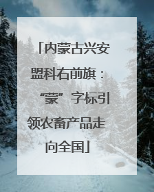 内蒙古兴安盟科右前旗：“蒙”字标引领农畜产品走向全国