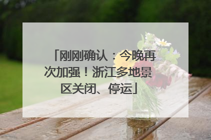 刚刚确认：今晚再次加强！浙江多地景区关闭、停运