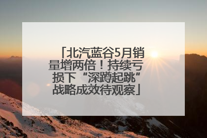 北汽蓝谷5月销量增两倍！持续亏损下“深蹲起跳”战略成效待观察