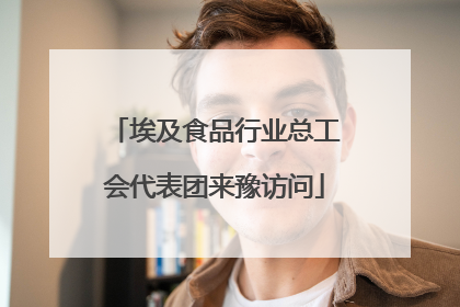 埃及食品行业总工会代表团来豫访问