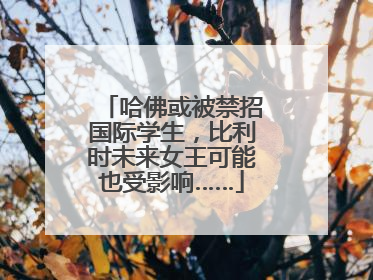 哈佛或被禁招国际学生，比利时未来女王可能也受影响……