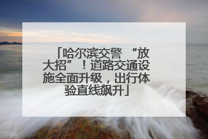 哈尔滨交警 “放大招”！道路交通设施全面升级，出行体验直线飙升