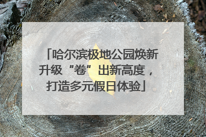 哈尔滨极地公园焕新升级“卷”出新高度，打造多元假日体验