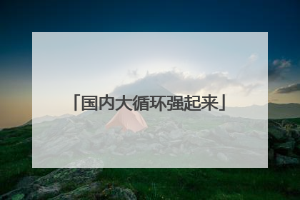 国内大循环强起来