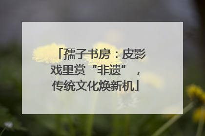 孺子书房：皮影戏里赏“非遗”，传统文化焕新机
