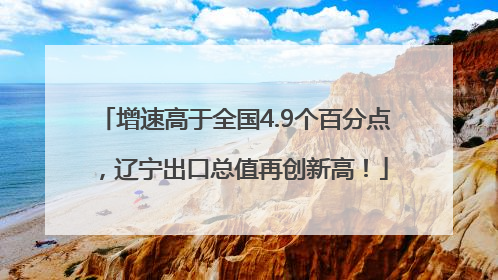 增速高于全国4.9个百分点，辽宁出口总值再创新高！