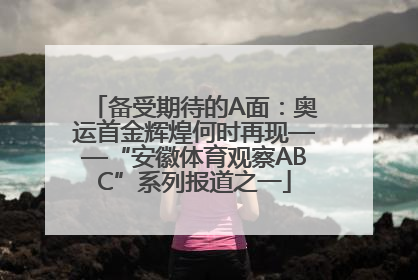 备受期待的A面：奥运首金辉煌何时再现——“安徽体育观察ABC”系列报道之一