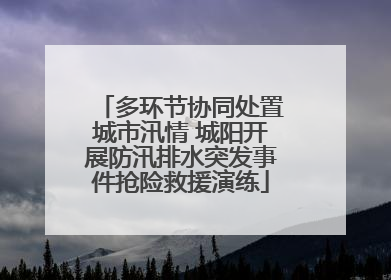多环节协同处置城市汛情 城阳开展防汛排水突发事件抢险救援演练