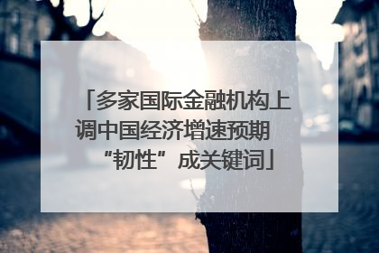 多家国际金融机构上调中国经济增速预期 “韧性”成关键词
