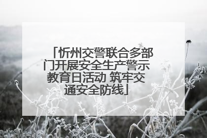 忻州交警联合多部门开展安全生产警示教育日活动 筑牢交通安全防线