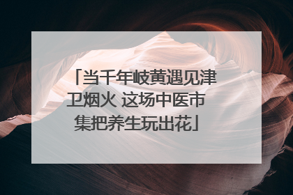 当千年岐黄遇见津卫烟火 这场中医市集把养生玩出花